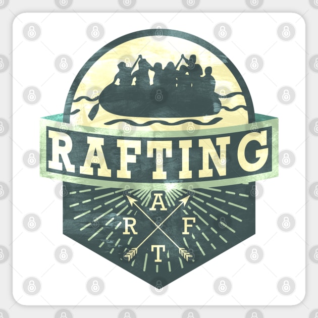 Rafting Sticker by Dojaja